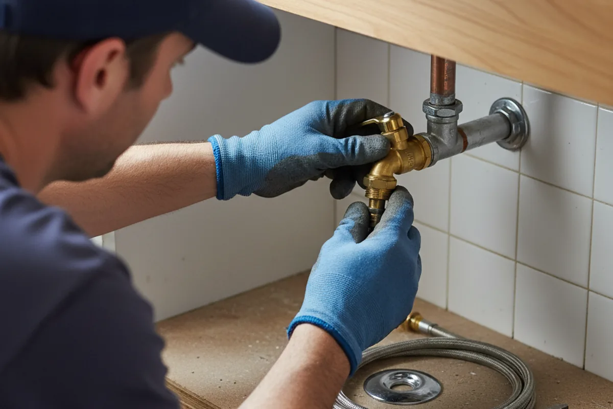 Shutoff valve and fitting work during Faucet and Fixture Repair in Bellwood